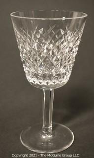 Waterford crystal - Alana Pattern:<br>
<br>
(14) 5 7/8" Claret Wine stems 