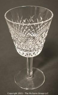 Waterford crystal - Alana Pattern:<br>
<br>
(14) 5 7/8" Claret Wine stems 