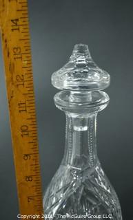 Waterford Crystal Decanter with Stopper; 13" tall