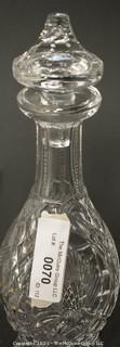 Waterford Crystal Decanter with Stopper; 13" tall