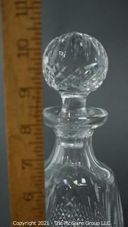 Waterford Crystal Decanter with Stopper; 10 3/4"T