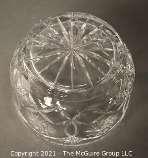 Clear Crystal Cut Glass Bowl; 7 3/4"W x 5"T