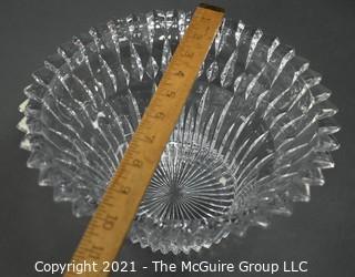 Clear Crystal Glass Serving Bowl; 10" diameter x 5"T