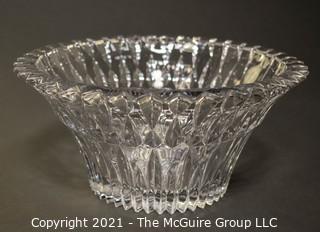 Clear Crystal Glass Serving Bowl; 10" diameter x 5"T