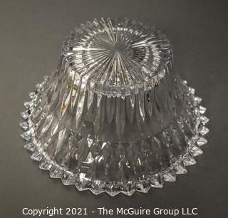 Clear Crystal Glass Serving Bowl; 10" diameter x 5"T