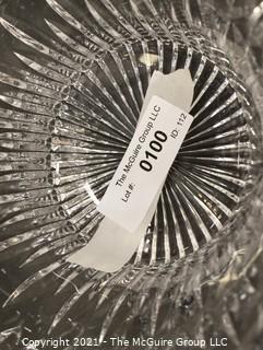 Clear Crystal Glass Serving Bowl; 10" diameter x 5"T