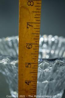 Clear Crystal Glass Serving Bowl; 10" diameter x 5"T