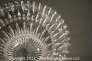 Clear Crystal Glass Serving Bowl; 10" diameter x 5"T