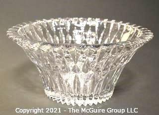 Clear Crystal Glass Serving Bowl; 10" diameter x 5"T