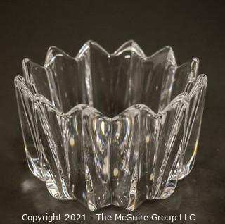 Orrefors Swedish Crystal Bowl; 4 1/2" diameter x 3" tall