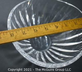 Waterford Crystal Bowl with elliptical rim; 7 3/4" diameter x 3 3/4"T