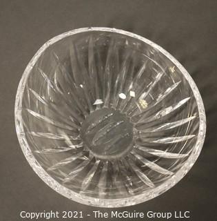 Waterford Crystal Bowl with elliptical rim; 7 3/4" diameter x 3 3/4"T