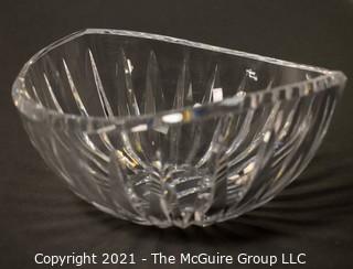 Waterford Crystal Bowl with elliptical rim; 7 3/4" diameter x 3 3/4"T