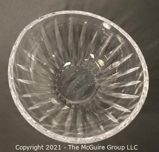 Waterford Crystal Bowl with elliptical rim; 7 3/4" diameter x 3 3/4"T