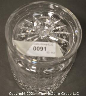 Waterford Crystal "Colleen" Biscuit Barrell or Jar with lid; 7"T