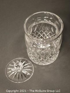 Waterford Crystal "Colleen" Biscuit Barrell or Jar with lid; 7"T