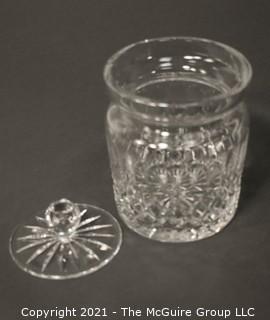 Waterford Crystal "Colleen" Biscuit Barrell or Jar with lid; 7"T