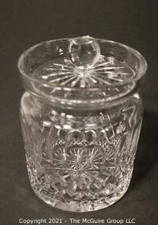 Waterford Crystal "Colleen" Biscuit Barrell or Jar with lid; 7"T