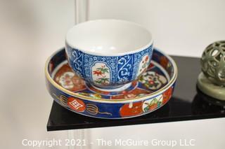 Group of Porcelain & Ceramic Decorative Items, Several Asian with Makers Marks. 