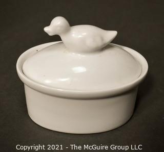 Collection of Ceramic Cookware Including Bodum Tureen, (3) Sur la Table Soup Bowls and (2) Covered Apilco Chicken & Duck Casserole Dishes.