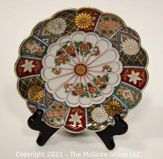 Collection of Porcelain & Ceramic Items.  Includes Asian Hand Painted Scalloped Dish with Mark, Richard Ginori Dish, Hand Painted Limoges Dish with Lid, Lucite Asian Charm & 5 Royal Worchester & Ansley Toothpick Holders. 