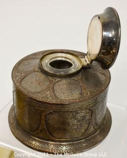 Group of Decorative Items including inkwell