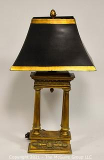 Gilt Resin Table Lamp