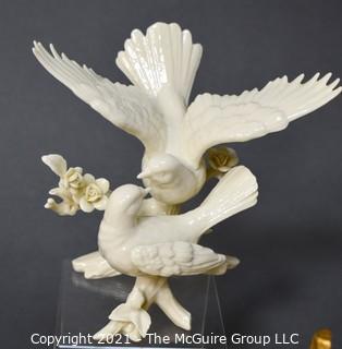 Collection of Decorative Items Including Porcelain Lenox Bird Figurine. 