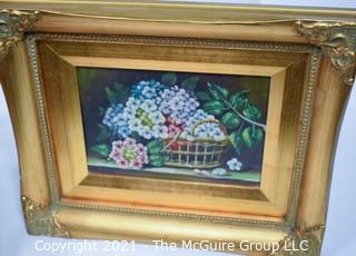 Grouping of decorative framed art