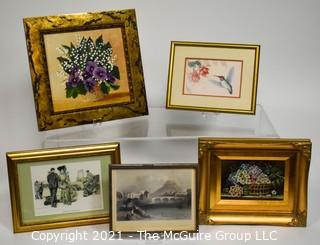 Grouping of decorative framed art