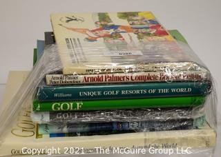 Grouping of (7) coffee table books on golf 