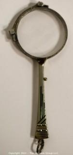 Antique Art Deco Style Lorgnette Folding Opera Handheld Glasses