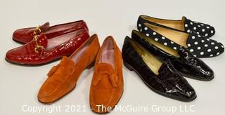 Four (4) Pairs ow Women's Shoe or Loafers.  Size approximately 7 1/2 to 8.