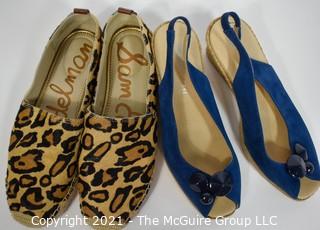 Two (2) Pairs of Women's Shoes.  Includes Sam Edelman & Eric Michael.  Size approximately 7 1/2 to 8.