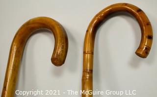 Group of (5) Canes and Walking Sticks 