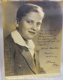 Willa Cather, Edith Lewis and Yehudi Menuhin:  An archive of letters, photos, books, press clippings, concert programs and other materials documenting the close friendship between Cather and Lewis with Menuhin and his family. 