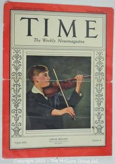 Willa Cather, Edith Lewis and Yehudi Menuhin:  An archive of letters, photos, books, press clippings, concert programs and other materials documenting the close friendship between Cather and Lewis with Menuhin and his family. 