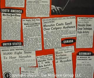 Willa Cather, Edith Lewis and Yehudi Menuhin:  An archive of letters, photos, books, press clippings, concert programs and other materials documenting the close friendship between Cather and Lewis with Menuhin and his family. 