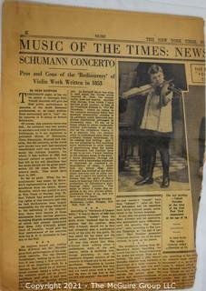 Willa Cather, Edith Lewis and Yehudi Menuhin:  An archive of letters, photos, books, press clippings, concert programs and other materials documenting the close friendship between Cather and Lewis with Menuhin and his family. 