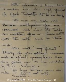 Willa Cather, Edith Lewis and Yehudi Menuhin:  An archive of letters, photos, books, press clippings, concert programs and other materials documenting the close friendship between Cather and Lewis with Menuhin and his family. 