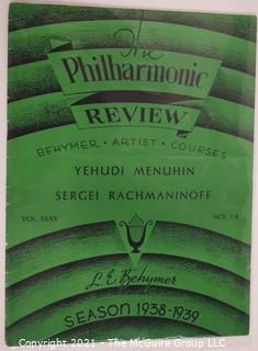 Willa Cather, Edith Lewis and Yehudi Menuhin:  An archive of letters, photos, books, press clippings, concert programs and other materials documenting the close friendship between Cather and Lewis with Menuhin and his family. 