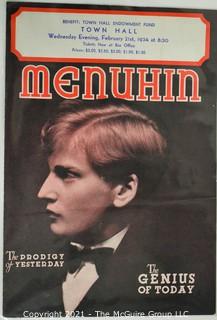 Willa Cather, Edith Lewis and Yehudi Menuhin:  An archive of letters, photos, books, press clippings, concert programs and other materials documenting the close friendship between Cather and Lewis with Menuhin and his family. 