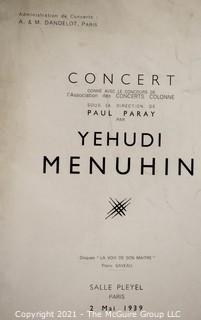 Willa Cather, Edith Lewis and Yehudi Menuhin:  An archive of letters, photos, books, press clippings, concert programs and other materials documenting the close friendship between Cather and Lewis with Menuhin and his family. 