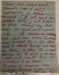 Willa Cather, Edith Lewis and Yehudi Menuhin:  An archive of letters, photos, books, press clippings, concert programs and other materials documenting the close friendship between Cather and Lewis with Menuhin and his family. 