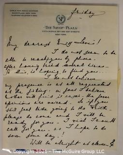 Willa Cather, Edith Lewis and Yehudi Menuhin:  An archive of letters, photos, books, press clippings, concert programs and other materials documenting the close friendship between Cather and Lewis with Menuhin and his family. 