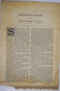 Willa Cather, Edith Lewis and Yehudi Menuhin:  An archive of letters, photos, books, press clippings, concert programs and other materials documenting the close friendship between Cather and Lewis with Menuhin and his family. 