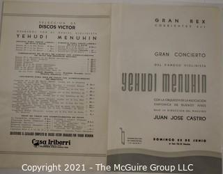 Willa Cather, Edith Lewis and Yehudi Menuhin:  An archive of letters, photos, books, press clippings, concert programs and other materials documenting the close friendship between Cather and Lewis with Menuhin and his family. 