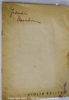 Willa Cather, Edith Lewis and Yehudi Menuhin:  An archive of letters, photos, books, press clippings, concert programs and other materials documenting the close friendship between Cather and Lewis with Menuhin and his family. 