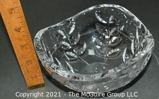 Tiffany & Co. Clear Crystal Bowl with Elliptical Rim; 6 1/4" diameter x 3" tall