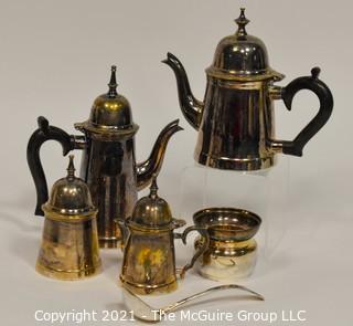 Silver Tea and Coffee Set; marked NRA 